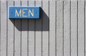men’s bathroom sign