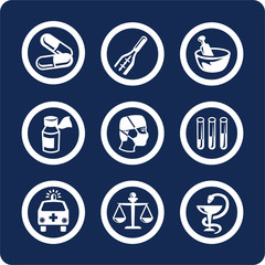 medicine and health icons (set 6, part 1)