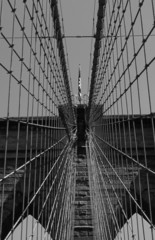 Obraz premium stary most brookliński