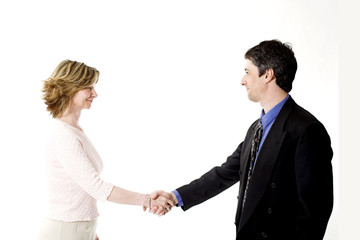 business people shaking hands