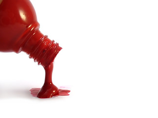 spilling nail polish