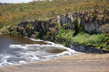 south para spillway and nearby cliffs