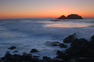 Fototapeta na wymiar california sunset