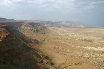 Fototapeta na wymiar widok z twierdzy Masada