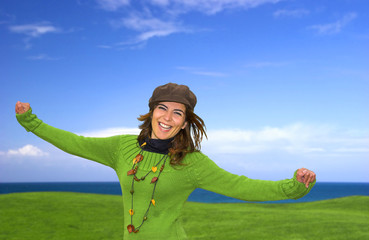 happy woman