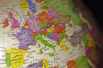 Fototapeta na wymiar carte d'Europe