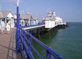 Wall murals City on the water eastbourne pier