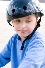 boy in the helmet