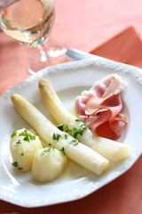 white asparagus meal