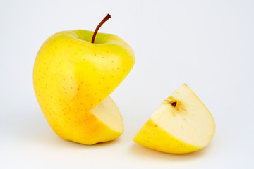 two half apples