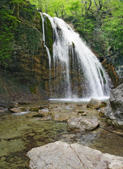 jour-jour waterfall, krimea,ukraine