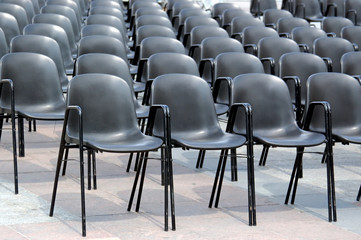 Obraz premium black chairs