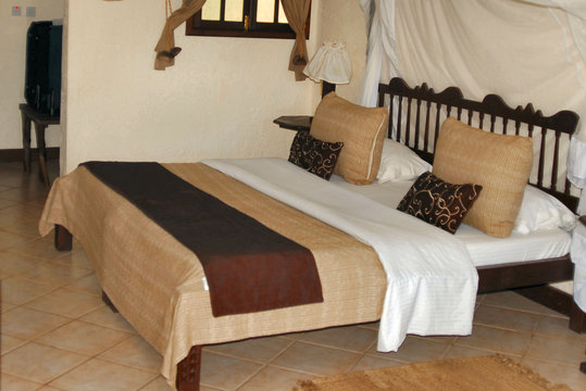 Hotel Bedroom, Zanzibar, Tanzania, Africa