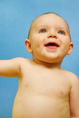 baby boy playing
