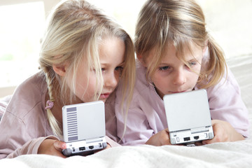 girls playing video games