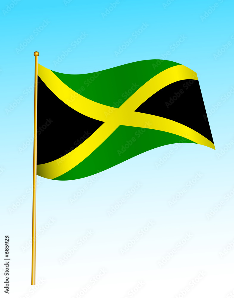 Sticker flag - jamaica