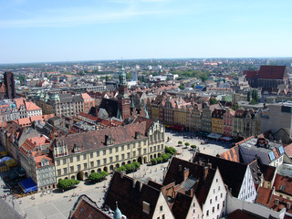 Obraz premium altstadt in wroclaw (breslau)