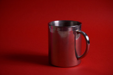 metal tea cup