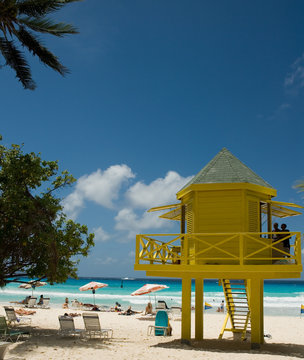 lifeguard station, barbados