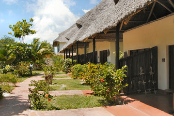Fototapeta na wymiar Zanzibar resort, Tanzanii,