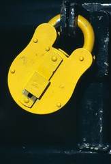 yellow padlock