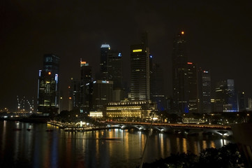 Obraz na płótnie Canvas Singapur skyline