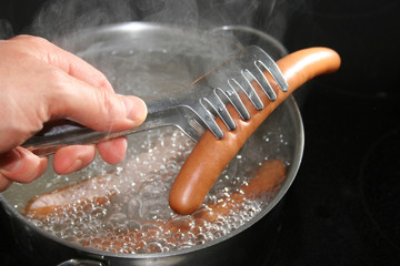 cooking wiener