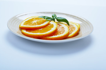 orange plate