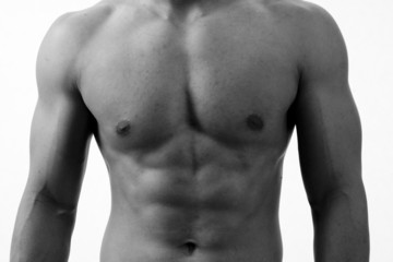 monochrome torso