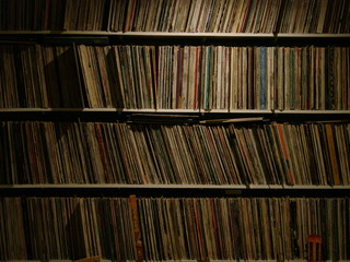 Naklejka premium record collection