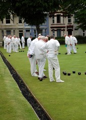 playing bowls
