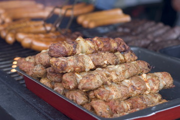 grilled meats and sausage