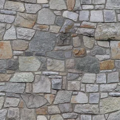 Deurstickers Stenen textuur muur naadloze stenen muur textuur