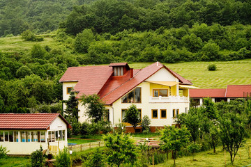 Fototapeta na wymiar transylvanian villa