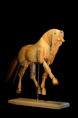 horse mannequin trot
