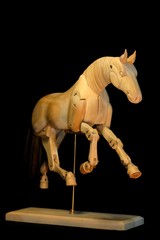 horse mannequin gallop