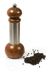 pepper mill and peppercorn
