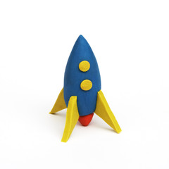 rocket, clay modeling