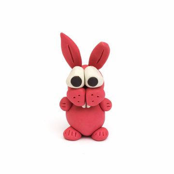 bunny, clay modeling
