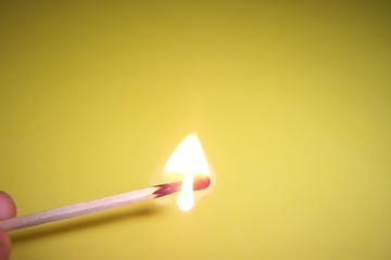 burning match