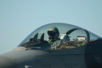 Fototapeta na wymiar pilot F-16