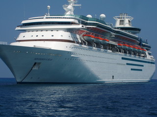 cruise ship close up