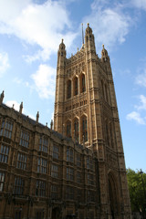 Fototapeta na wymiar Victoria Tower, Pałac Westminster, Londyn