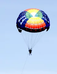 Keuken foto achterwand Luchtsport colourful parachute