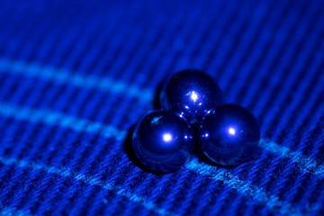 three chrome balls