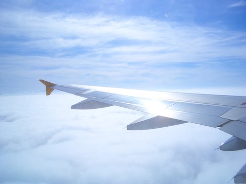 fl&uuml;gel &uuml;ber wolken