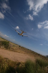 Fototapeta na wymiar lądowanie airbus