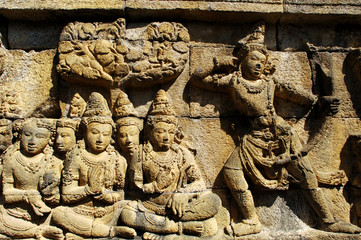Fototapeta premium indonesia, java: borobudur