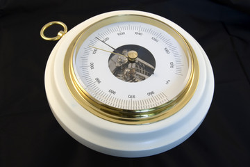 barograph isolated on black background