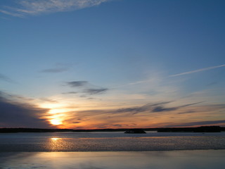 Fototapeta na wymiar baltic sunset